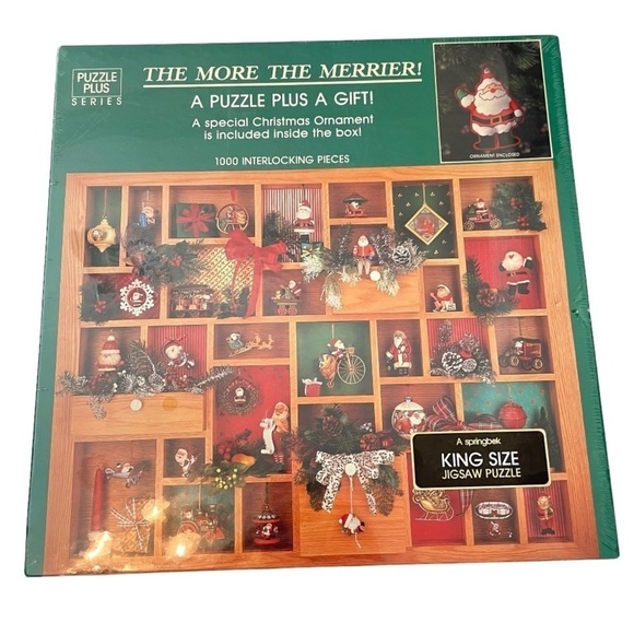 Hallmark Other - VTG Hallmark Springbok The More the Merrier 1000 pc Christmas puzzle new